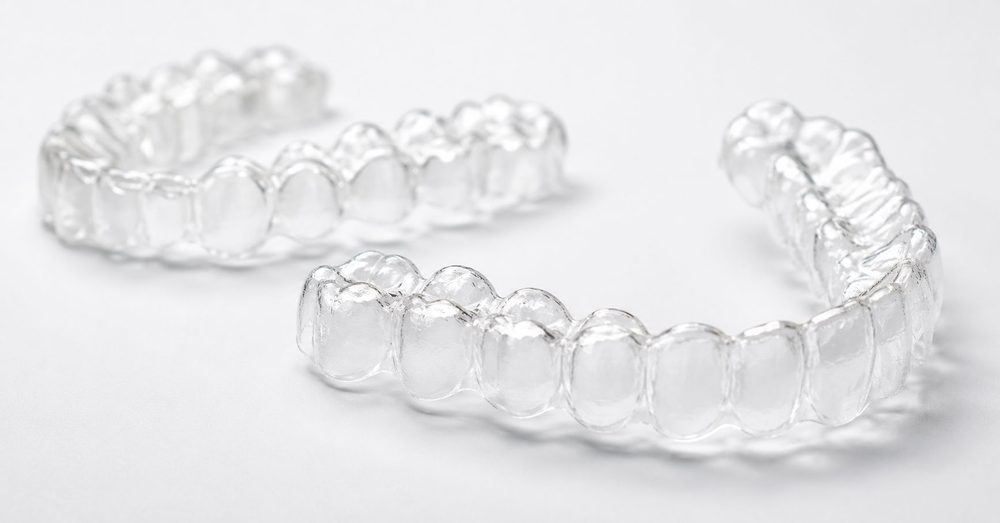 Clear Invisalign aligner for discreet straightening